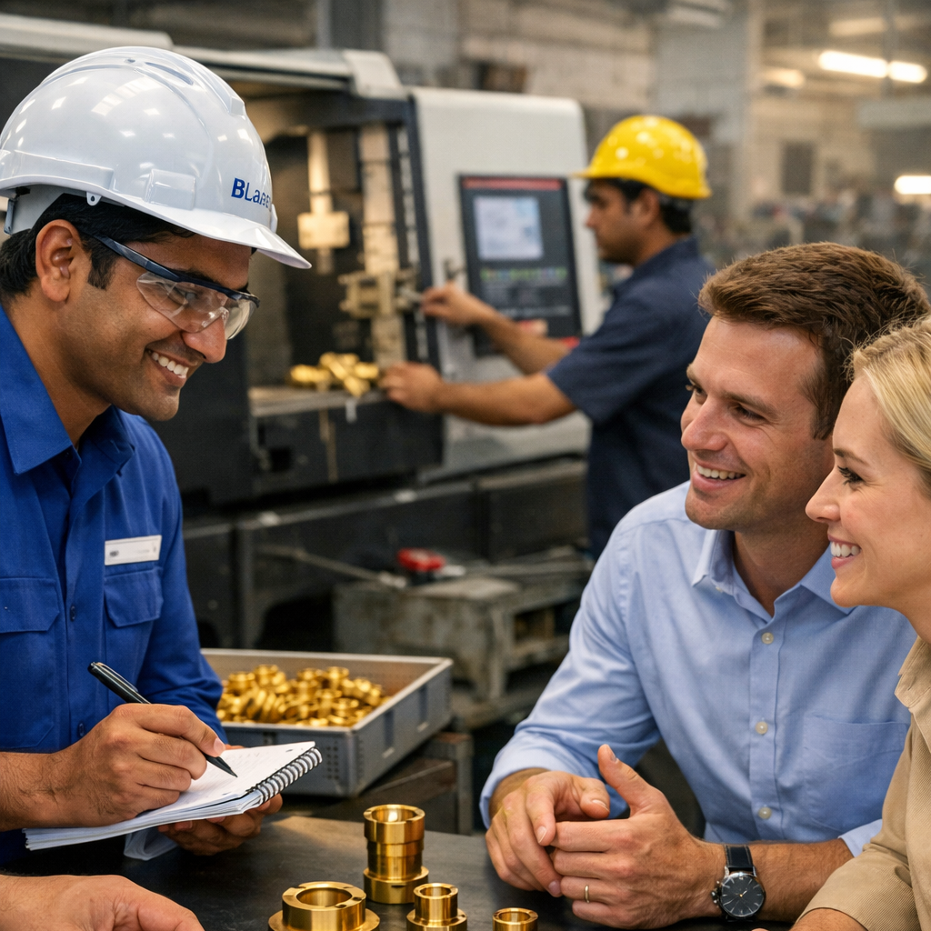 Close-up view of CNC machining detail